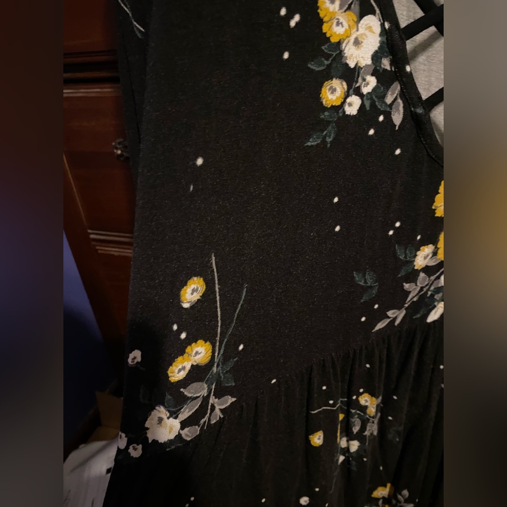 Torrid Black Floral Blouse - Picture 7 of 14